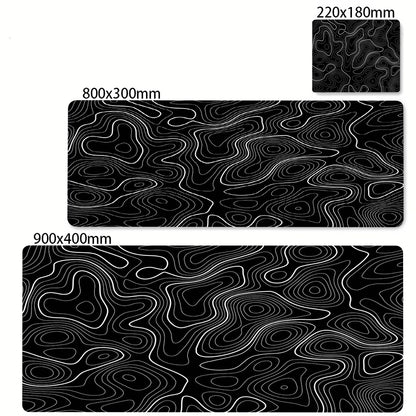 Art Mousepad 900X400 Black White Desk Protector Mat on the Table Pads Laptop Computer Mat Strata Liquid Mouse Pad Xxl Desk Mats