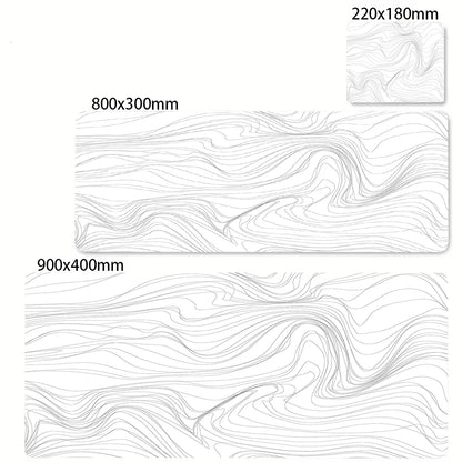 Art Mousepad 900X400 Black White Desk Protector Mat on the Table Pads Laptop Computer Mat Strata Liquid Mouse Pad Xxl Desk Mats