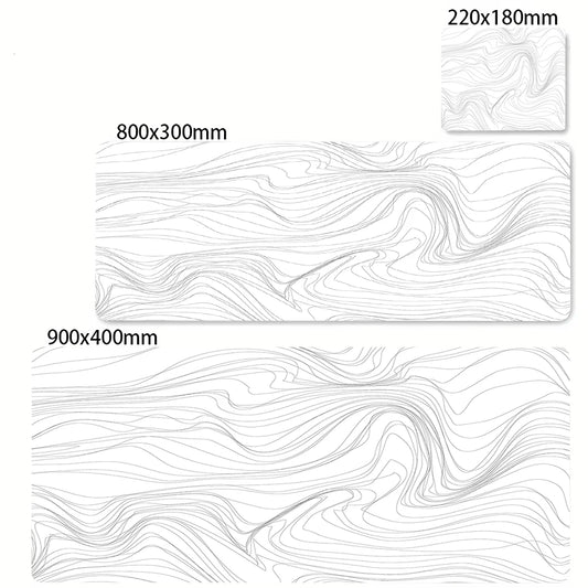 Art Mousepad 900X400 Black White Desk Protector Mat on the Table Pads Laptop Computer Mat Strata Liquid Mouse Pad Xxl Desk Mats