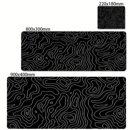 Art Mousepad 900X400 Black White Desk Protector Mat on the Table Pads Laptop Computer Mat Strata Liquid Mouse Pad Xxl Desk Mats
