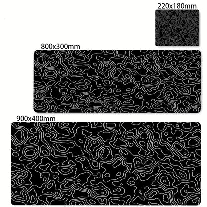 Art Mousepad 900X400 Black White Desk Protector Mat on the Table Pads Laptop Computer Mat Strata Liquid Mouse Pad Xxl Desk Mats