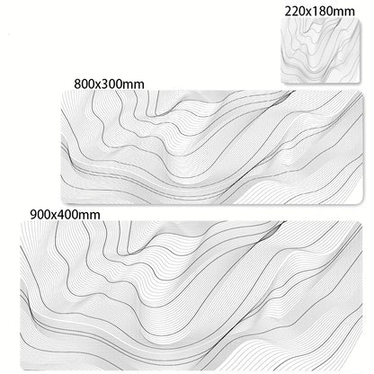 Art Mousepad 900X400 Black White Desk Protector Mat on the Table Pads Laptop Computer Mat Strata Liquid Mouse Pad Xxl Desk Mats